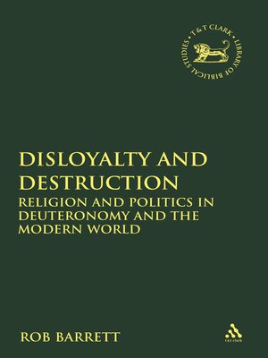 cover image of Disloyalty and Destruction